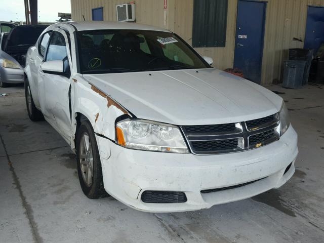 1C3CDZCB7CN193214 - 2012 DODGE AVENGER SX WHITE photo 1