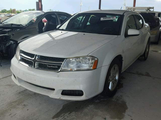 1C3CDZCB7CN193214 - 2012 DODGE AVENGER SX WHITE photo 2