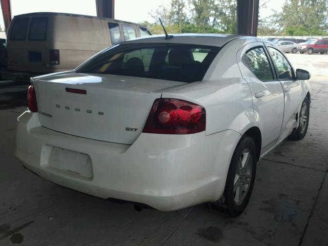 1C3CDZCB7CN193214 - 2012 DODGE AVENGER SX WHITE photo 4