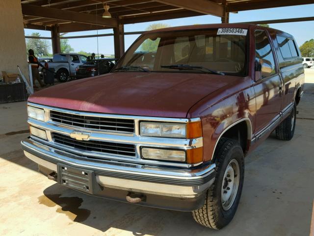 1GCFK24K1KE144271 - 1989 CHEVROLET GMT-400 K2 BURGUNDY photo 2