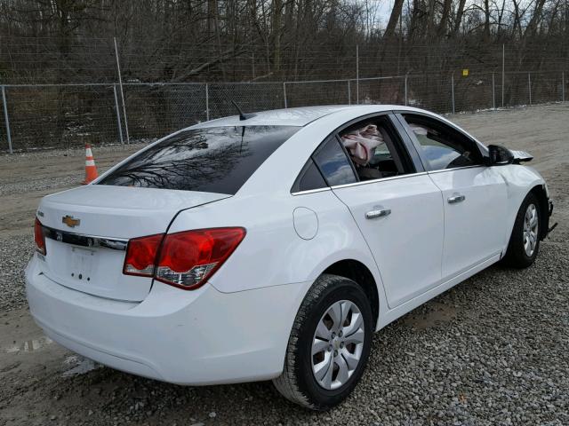 1G1PC5SHXC7305483 - 2012 CHEVROLET CRUZE LS WHITE photo 4