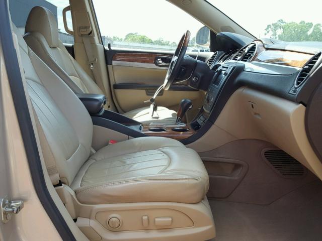 5GAER23D99J196504 - 2009 BUICK ENCLAVE CX BEIGE photo 5