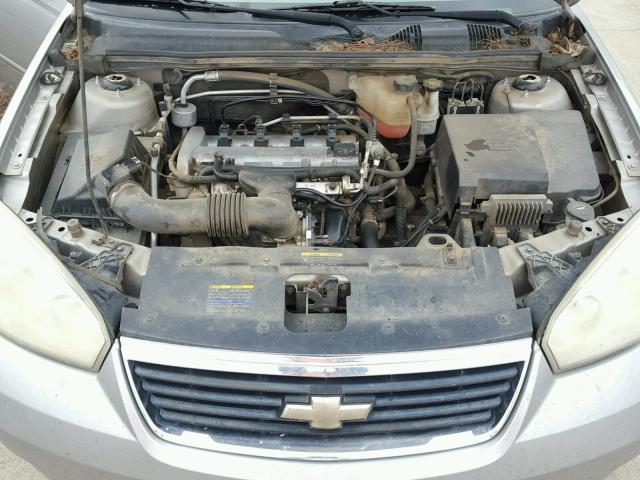 1G1ZS58F77F223742 - 2007 CHEVROLET MALIBU LS ვერცხლისფერი ფოტო 7