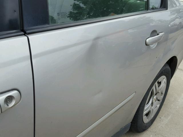 1G1ZS58F77F223742 - 2007 CHEVROLET MALIBU LS ვერცხლისფერი ფოტო 9