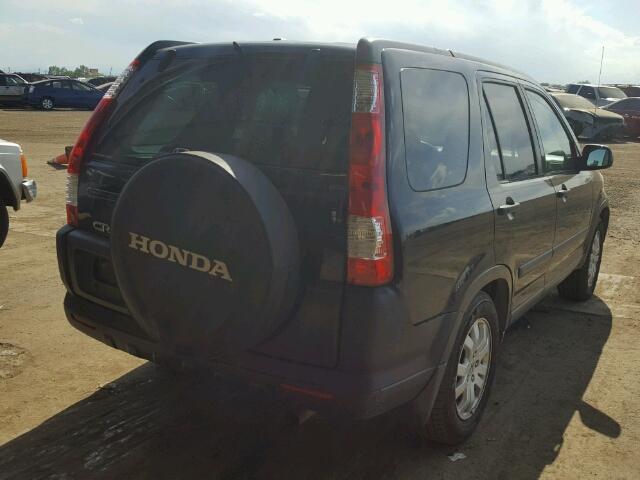 SHSRD77885U344032 - 2005 HONDA CR-V EX BLACK photo 4