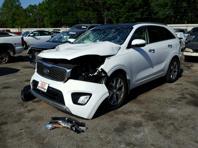 5XYPK4A54JG397542 - 2018 KIA SORENTO SX WHITE photo 2