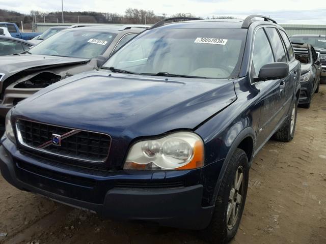 YV1CZ91H241097627 - 2004 VOLVO XC90 T6 BLUE photo 2