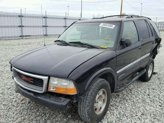 1GKCS13W312125579 - 2001 GMC JIMMY BLACK photo 2