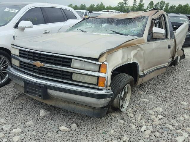 2GCEC19Z7N1162708 - 1992 CHEVROLET GMT-400 C1 BEIGE photo 2