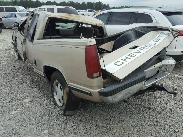 2GCEC19Z7N1162708 - 1992 CHEVROLET GMT-400 C1 BEIGE photo 3