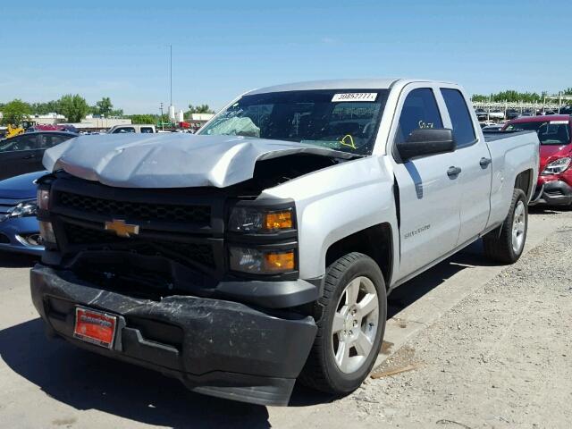 1GCRCPEH5EZ164255 - 2014 CHEVROLET SILVERADO SILVER photo 2