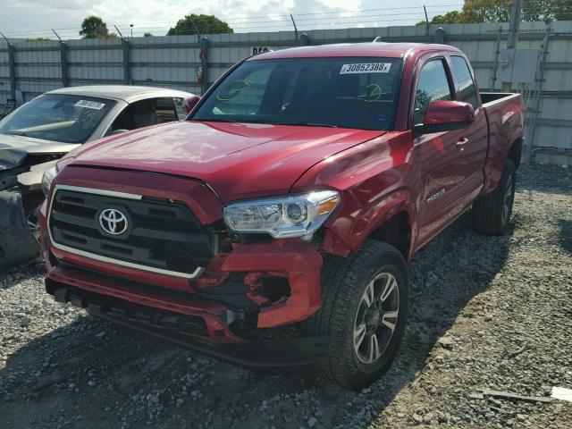 5TFSX5EN5GX040176 - 2016 TOYOTA TACOMA ACC RED photo 2