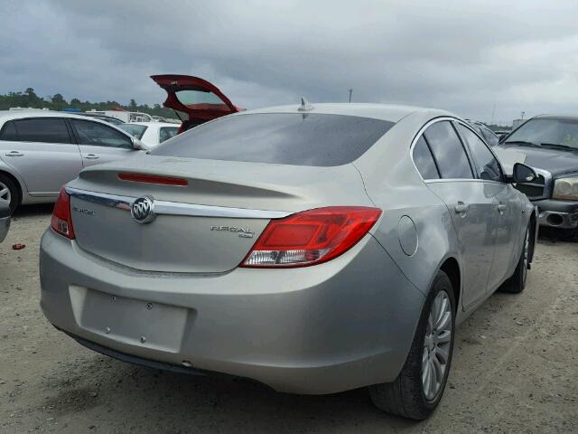 W04GP5EC9B1001214 - 2011 BUICK REGAL CXL GRAY photo 4