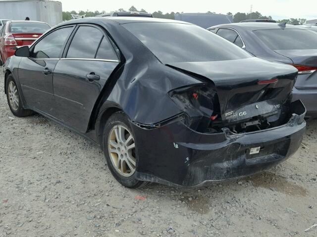 1G2ZG558064210456 - 2006 PONTIAC G6 SE1 BLACK photo 3