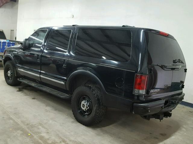 1FMNU42S83EB56208 - 2003 FORD EXCURSION BLACK photo 3