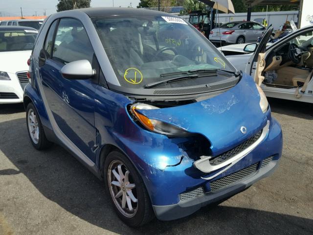 WMEEJ31XX8K167564 - 2008 SMART FORTWO PUR BLUE photo 1