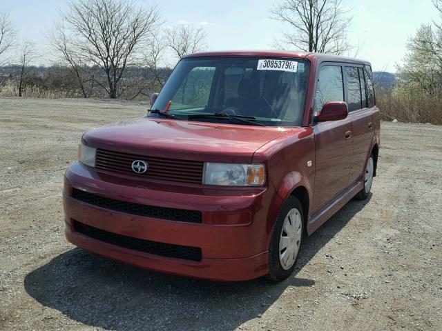 JTLKT334364074521 - 2006 TOYOTA SCION XB RED photo 2