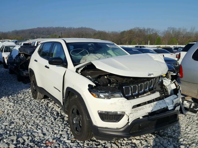 3C4NJCAB8HT690566 - 2017 JEEP COMPASS SP WHITE photo 1