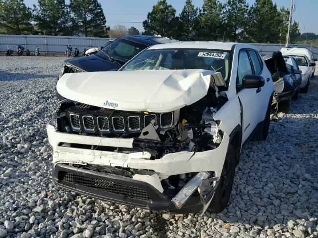 3C4NJCAB8HT690566 - 2017 JEEP COMPASS SP WHITE photo 2