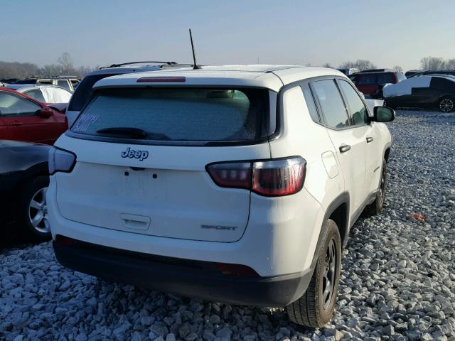 3C4NJCAB8HT690566 - 2017 JEEP COMPASS SP WHITE photo 4
