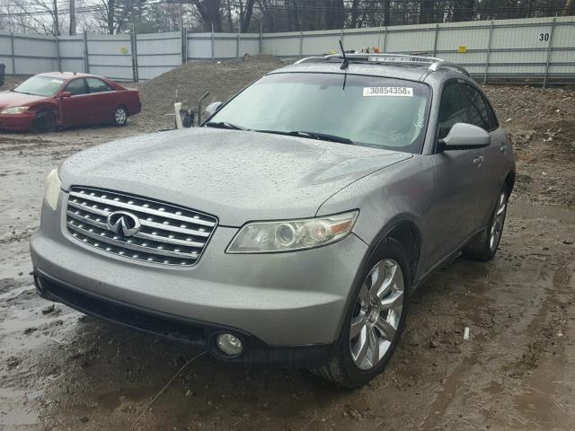 JNRAS08U74X110787 - 2004 INFINITI FX35 GRAY photo 2