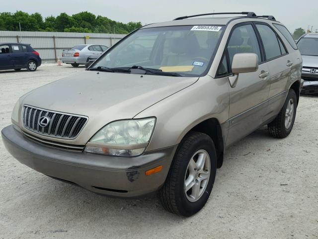 JTJGF10U820124538 - 2002 LEXUS RX 300 BEIGE photo 2