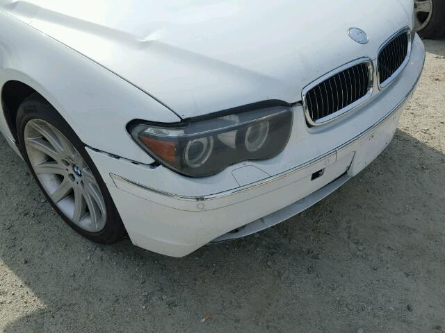 WBAGN63595DS56757 - 2005 BMW 745 LI WHITE photo 9