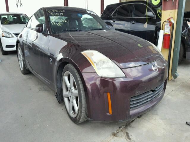 JN1AZ34D83T109899 - 2003 NISSAN 350Z COUPE MAROON photo 1