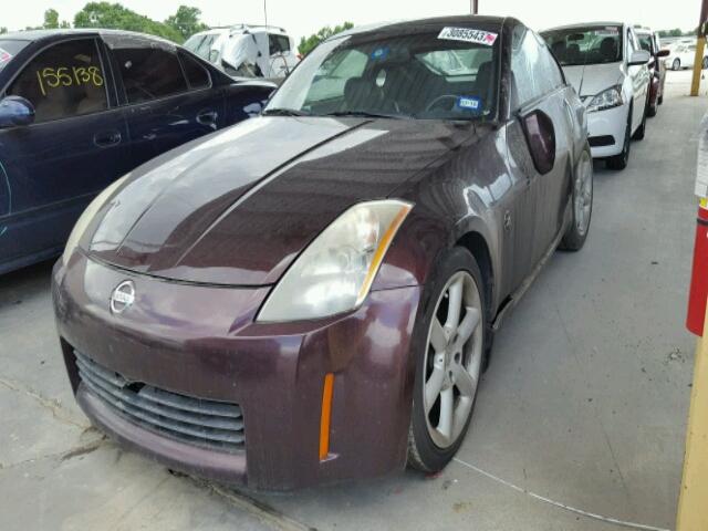 JN1AZ34D83T109899 - 2003 NISSAN 350Z COUPE MAROON photo 2