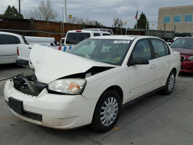 1G1ZS58N87F117338 - 2007 CHEVROLET MALIBU LS თეთრი ფოტო 2