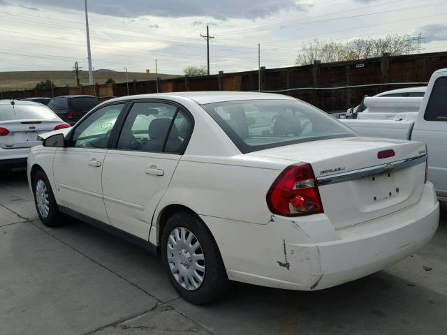 1G1ZS58N87F117338 - 2007 CHEVROLET MALIBU LS თეთრი ფოტო 3