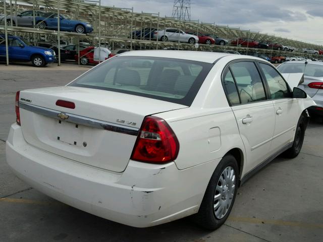 1G1ZS58N87F117338 - 2007 CHEVROLET MALIBU LS თეთრი ფოტო 4