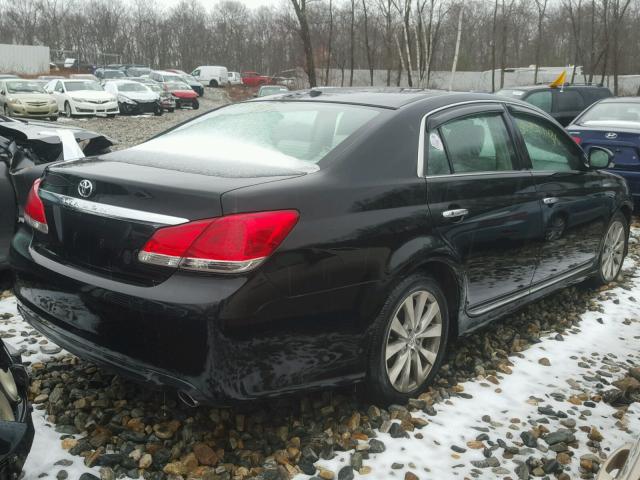 4T1BK3DB2BU430121 - 2011 TOYOTA AVALON BAS BLACK photo 4