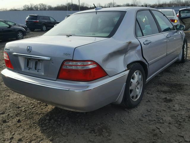 JH4KA96604C000458 - 2004 ACURA 3.5RL SILVER photo 4