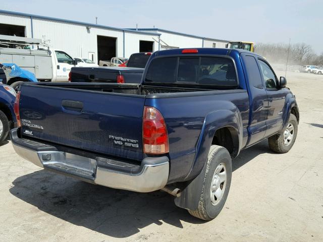 5TETU62NX5Z044673 - 2005 TOYOTA TACOMA PRE BLUE photo 4