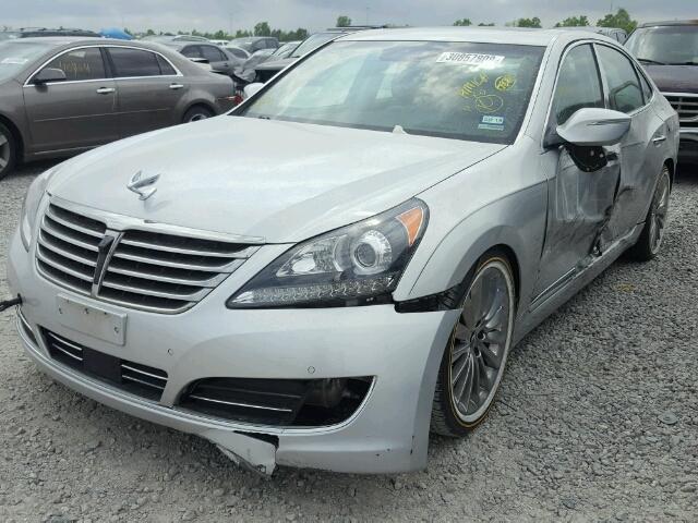 KMHGH4JH7EU078435 - 2014 HYUNDAI EQUUS SIGN SILVER photo 2