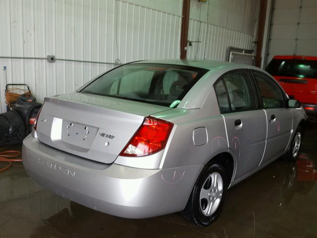 1G8AG52F63Z109541 - 2003 SATURN ION LEVEL SILVER photo 4