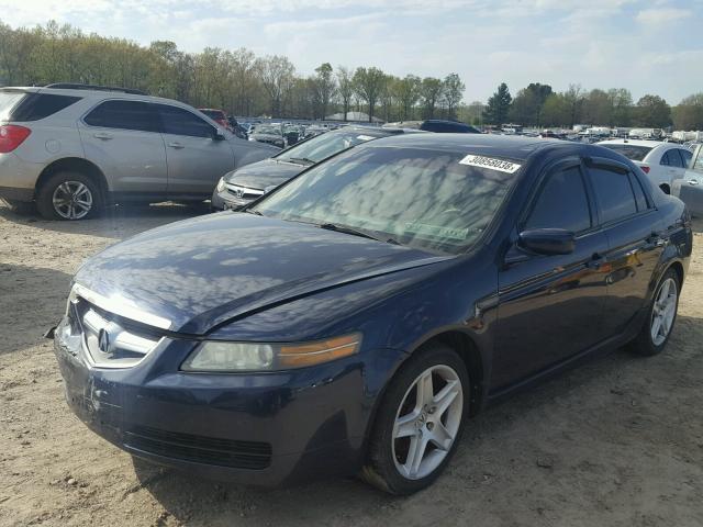 19UUA66295A004593 - 2005 ACURA TL BLUE photo 2