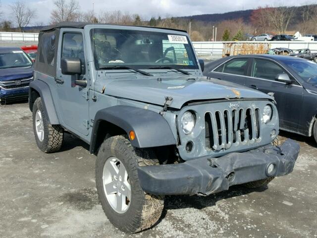 1C4AJWAG0EL138563 - 2014 JEEP WRANGLER S 灰色 照片 1