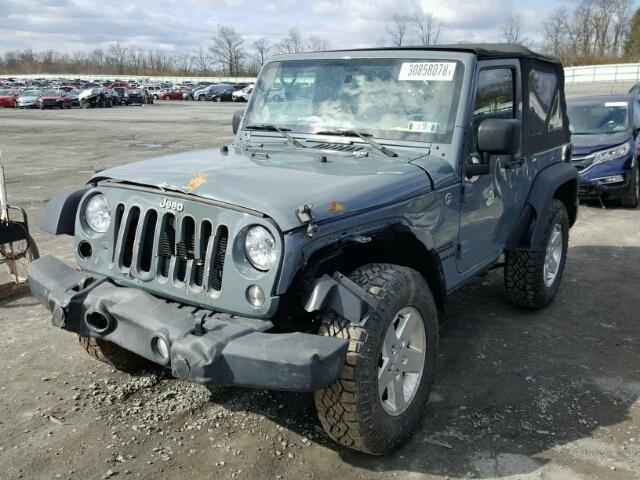 1C4AJWAG0EL138563 - 2014 JEEP WRANGLER S 灰色 照片 2