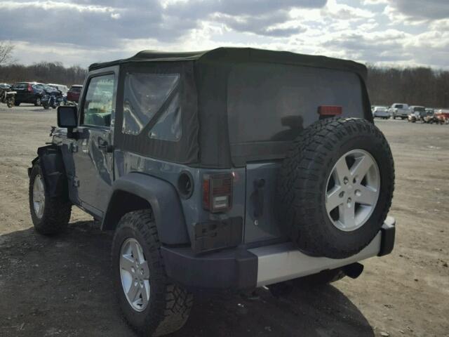 1C4AJWAG0EL138563 - 2014 JEEP WRANGLER S 灰色 照片 3