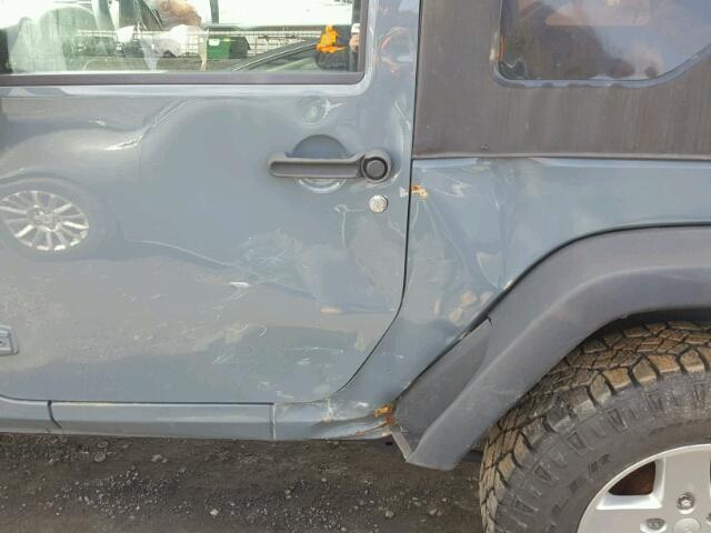 1C4AJWAG0EL138563 - 2014 JEEP WRANGLER S 灰色 照片 9