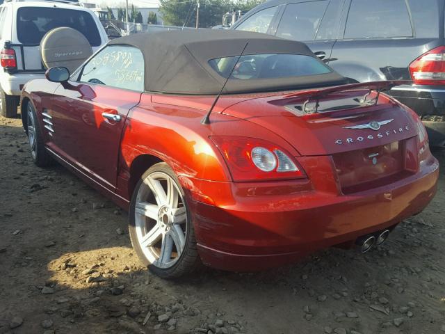 1C3AN65L65X042395 - 2005 CHRYSLER CROSSFIRE RED photo 3