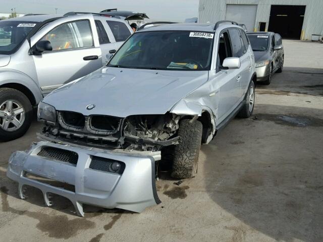 WBXPA93486WD34903 - 2006 BMW X3 3.0I SILVER photo 2