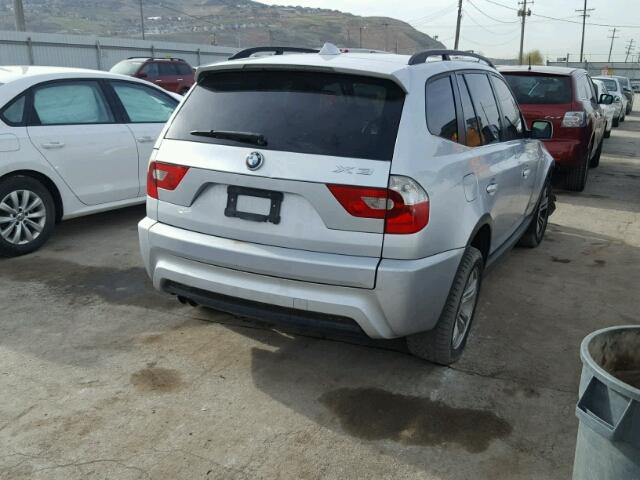 WBXPA93486WD34903 - 2006 BMW X3 3.0I SILVER photo 4