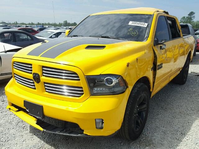 1C6RR7MT2GS341643 - 2016 RAM 1500 SPORT YELLOW photo 2