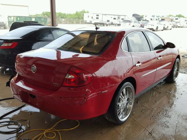 2G4WC582681312310 - 2008 BUICK LACROSSE C RED photo 4