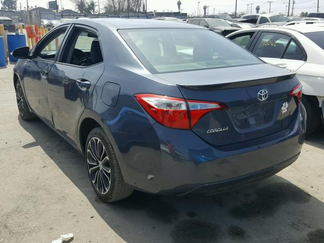 5YFBURHE8FP304788 - 2015 TOYOTA COROLLA L GRAY photo 3