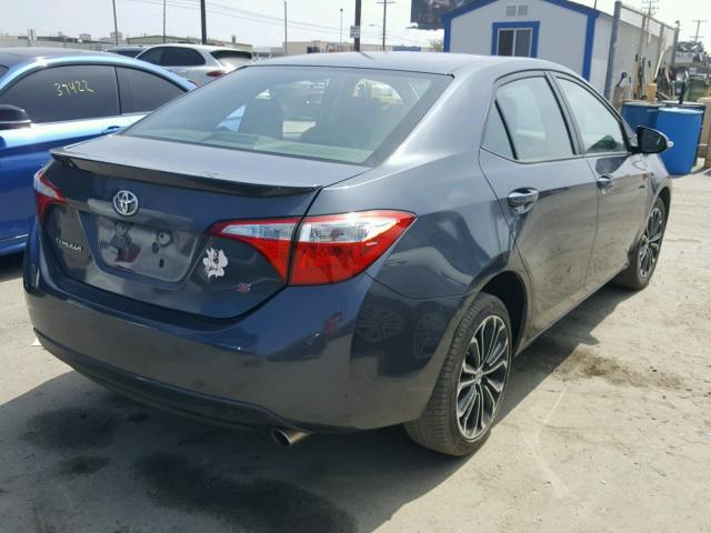 5YFBURHE8FP304788 - 2015 TOYOTA COROLLA L GRAY photo 4