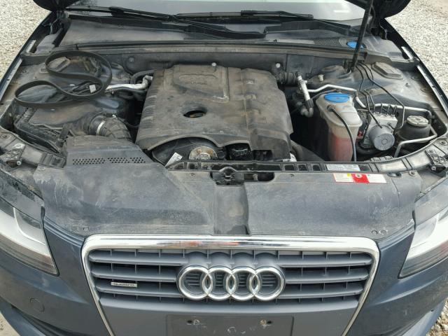 WAULF78K59N072867 - 2009 AUDI A4 2.0T QU GRAY photo 7